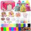 SLEMAKO 18000+ Elastici Per Braccialetti, 20 Colorati Gomma Kit Per Fare Braccialetti Kit Con Perline, Fai Da Te Bambina Elastici Di Gomma Bracciale Giochi Natale Regalo Per Bambini Ragazza Ragazzi