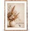 Velora Home&Living VELORA H&L Cornice Foto Legno Bruciato 61 x 91,5 cm - Cornice in Legno con Plexiglass Trasparente, Portafoto da Parete, Cornice per Poster, Fotografie, Puzzle, Diplomi e Certificati