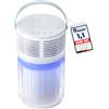 KNKA Purificatore d'Aria HEPA, Polline & Allergeni, Compatto, Bianco | purificatore aria HEPA, CADR 100 m³/h, 4 velocità, timer 2/4/8 h, luce blu-viola, Aromabox, silenzioso & portatile