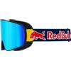Red Bull Spect Eyewear - Maschera da sci - Rush Blue - Smoke With Blue Mirror in Pelle - Blu navy