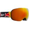 Red Bull Spect Eyewear - Maschera da sci - Bent Black - Brown With Red Mirror in Pelle - Nero