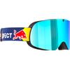 Red Bull Spect Eyewear - Maschera da sci - Soar Dark Blue - Red With Blue Mirror - Blu navy