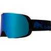 Red Bull Spect Eyewear - Maschera da sci - Soar Matt Black Smoke Blue Mirror - Nero