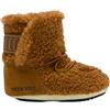 Moonboot - Doposci in pelliccia sintetica - Moon Boot Crib Teddy Cognac in Pelle - Taglia 21-22 - Marrone