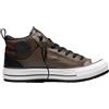 Converse - Scarpe idrorepellenti e calde - Chuck Taylor All Star Malden Street Boot Fresh Brew/Black/White per Uomo in Pelle - Taglia 41.5 - Marrone