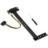 KALEA-INFORMATIQUE Adattatore Riser Gen 4.0 per Slot M2 M Key verso Porta PCIe x4 Femmina, Lunghezza 20 cm. Uscita laterale, Orientamento perpendicolare e velocità Gen4 8 GB/s