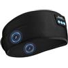 ZRUHIG Regolabile Fascia Bluetooth per Dormire, Nero | Cuffie per Dormire con Altoparlanti Ultra Sottili, Cuffie con Fascia per Chi Dorme Sul Fianco, Dormire, Sport, Viaggi