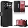 Rojeuinn cover per Nothing Phone 4A Pro 5G, Custodia Portafoglio Antishock Fibra Premium - Scatola con Compartimenti per Carte e Chiusura Magnetica - Nero