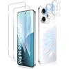 QULLOO 2 Pezzi Vetro Temperato Pellicola per Oppo Reno 14 Pro & 2 Pezzi Pellicola Fotocamera Posteriore, Protettiva Protezione Schermo, Durezza 9H, Anti-Graffio