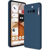 Btstring Cover per Nothing Phone 4A, Blu | Custodia Antiurto, Sottile in Silicone TPU, Fodera in Microfibra, Protezione della Fotocamera