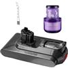 Waitley V11 Batteria a scatto per Dyson V11 Batteria V15 | Per Dyson V11/V15: V15 Detect, V11 Absolute, Torque Drive, Extra, Outsize + 1 filtro. No modelli con fissaggio a vite.