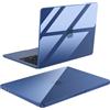 BlueSwan Custodia MacBook Air 13 Pollici M5 M4 M3 M2 Cristallo | Cover Rigida 2026-2022 Mac Air 13,6" A3449 A3240 A3113 A2681, Plastica Custodia Rigida Case, Crystal Mezzanotte Transparent