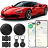 CMINGKEJI GPS Tracker per Auto, Smart Tracker Tag per Android e iOS, 2 Pezzi Magnetico Localizzatore GPS Per Auto, senza Abbonamento, IP68 Impermeabile Localizzatore con App Autonomia Lunga per Veicolo, Moto