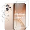 Fitudoos per OPPO Reno 15 Pro 5G [2 Pezzi] Vetro Temperato Pellicola protettiva + Proteggi Lenti per Fotocamera [2 Pezzi],9H Durezza Protezione Schermo,[Senza Bolle][Anti Graffi].