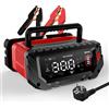 Haisito Caricabatterie per auto da 30 A, 6 V/12 V/24 V, ricarica rapida intelligente per auto, adatto per ioni di litio LiFePO4 piombo-acido (AGM, gel, EFB, ecc.), auto, navi, tosaerba e altri tipi di