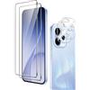 Fitudoos per OPPO Reno 15 F/FS 5G [2 Pezzi] Vetro Temperato Pellicola protettiva + Proteggi Lenti per Fotocamera [2 Pezzi],9H Durezza Protezione Schermo,[Senza Bolle][Anti Graffi].