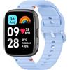 Vancle Cinturino per Xiaomi Redmi Watch 3 Active/Lite, Sport Cinturini in Silicone Morbido di Ricambio per Redmi Watch 3 Lite