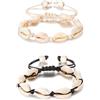 Yolistar Hawaii Beach Style Bracciale Regolabile con Conchiglia, Gioielli da Spiaggia Estivi per Donne e Ragazze
