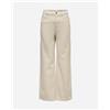 Only Hope Hw Wide Corduroy L32 W - Pantalone - Donna - Bianco