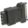 Bolwins Adattatore da alimentatore SATA Q10 a 15 pin a Molex a 4 pin - Da connettore maschio a 15 pin a presa femmina a 4 pin