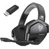 NUBWO Cuffie da gioco wireless NUBWO G06, doppie, con microfono, compatibili con PS5, PS4, PC, dispositivi mobili e Nintendo Switch