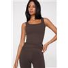 Tezenis Canotta Spalla Larga Invisible Therm Donna Marrone