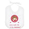 La Ruotante Bavaglino bavetta mamma amore cuore cocco leggere menomale miglior work progress auguri regalo nascita
