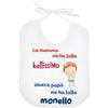 La Ruotante Bavaglino bavetta mamma mi ha fatto bellissimo papà monello neonato idea regalo