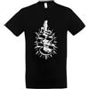 Handmade T-shirt in cotone "Born to Rock" per neonati, bambini ed adulti (Bambino, Nero, 1/2 anni)