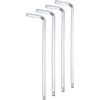 QUARKZMAN 4Pz Set di Chiavi a Brugola con Punta Sferica 4mm Forma L | in Acciaio al Cromo-Vanadio, Chiave Torx Set Attrezz, per Riparazioni Domestiche di Biciclette e Motociclette, Argento