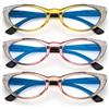 KoKoBin Confezione da 3 Occhiali da lettura da donna a occhio di gatto, computer alla moda blu luce che blocca la lettura occhiali telaio Comfort cerniera a molla (3 Pack, 1.5)