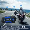 Fodsports Interfono per casco FX4 Pro Interfono per casco da moto da 1000 m Interfono per casco Bluetooth Intercomunicador 4 motociclisti che parlano allo stesso tempo con la radio FM