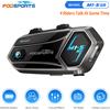 Fodsports M1-S Air Interfono Moto, Interfono Bluetooth Casco, Auricolare Moto, Radio FM, 4 Motociclisti 1000m, Musica Share.