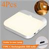 Digitaling Sensore di movimento Luce a LED USB TYPE-C Ricarica Lampada quadrata per camera da letto Cucina Scala Corridoio Guardaroba Armadio Illuminazione Luce notturna