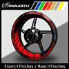 AnoleStix Adesivi Riflettenti per Ruote Moto, Decalcomanie per Cerchioni da 17 Pollici, Compatibili con YAMAHA, Honda, Kawasaki, Suzuki, BMW, KTM, Husqvarna, Triumph
