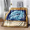 NONE Anime Yu Gi Oh Card Throw coperta occhi azzurri drago bianco Anime Cartoon Soft peluche coperta camera da letto copriletto decorazioni per la casa