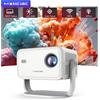 Magcubic Native 1080P 650ANSI 8K Android 14 L018 360 ° Proiettore con Correzione Automatica della Distorsione, Air Mouse, Wifi6, BT5.4, Portatile per Esterni