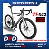 NONE Bici da strada leggera e leggera in carbonio per bicicletta TT-X42 di stile più recente con ruote in carbonio Set di gruppi elettrici wireless WheelTop