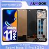 AUMOOK Schermo LCD per Xiaomi Redmi Note 11 Pro 4G 5G Touch Screen Digitizer Assembly 2201116 TG 2201116 TI 21091116 I 2201116 SG