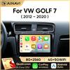 NONE Ainavi Autoradio per Volkswagen VW Golf 7 MK7 GTI 2011-2021 Wireless Carplay Android 13 Auto Multimedia Stereo Video Player 2Din