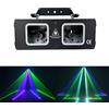 Ybeiyuan Lampada laser per proiettore con scanner a linea RGB a doppia lente da discoteca Dmx512 adatta per luce da palco per bar di nozze per feste da discoteca DJ