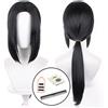 HOLOUN Anime Uchiha Itachi Parrucca Cosplay Rosa Rete Fibra Sintetica Dimensioni Regolabili Resistente Al Calore Cap Halloween Natale Cos