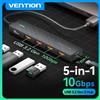 Vention Hub USB 3.2 10Gbps 4 porte ABS Hub USB per laptop Adattatore multi splitter per Xiaomi MacBook PC Accessori per computer