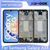 AUMOOK 6.6 "LCD Per Samsung Galaxy A34 5G A346 Display LCD Touch Screen Digitizer Assembly Con Cornice A346E A346B A346M Parti di Riparazione