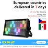 aicpose Luce Stroboscopica RGBW 4in1 da 200W con 48 Partizioni, Bianca 8000K, DMX, Super Luminosa, per DJ, Matrimoni, Bar, Effetti Luminosi da Palco e Feste