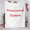 SRH 1 pezzo di coperta personalizzata con immagine caricabile, coperta in flanella fai-da-te - Personalizzabile con foto carini, morbida e calda, adatta per divano, letto, ufficio, auto e viaggi