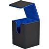 NONE Scatola Porta Carte, Custodia per Carte con Capacità di Oltre 100 Carte con Bustine Protettive, Scatola Porta Carte in Pelle PU per Carte da Gioco e Collezionabili