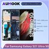 AUMOOK Display LCD AMOLED per Samsung Galaxy S21 Ultra 5G G998 LCD Touch Screen Digitizer Assembly con cornice G998B G998U G998W G998N