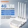 COMFAST AX300 Modem 4G LTE con Slot SIM, WiFi6 2.4G, Hotspot Portatile da Esterno, Router Wireless con 4 Antenne, Plug & Play, Spina EU, Spagna