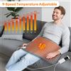 AFDEAL Cuscinetti riscaldanti elettrici 30 * 60 cm per la schiena, il collo, le spalle, l'home office, lavabile, coperta calda invernale, 4 timer, 9 controllo della temperatura